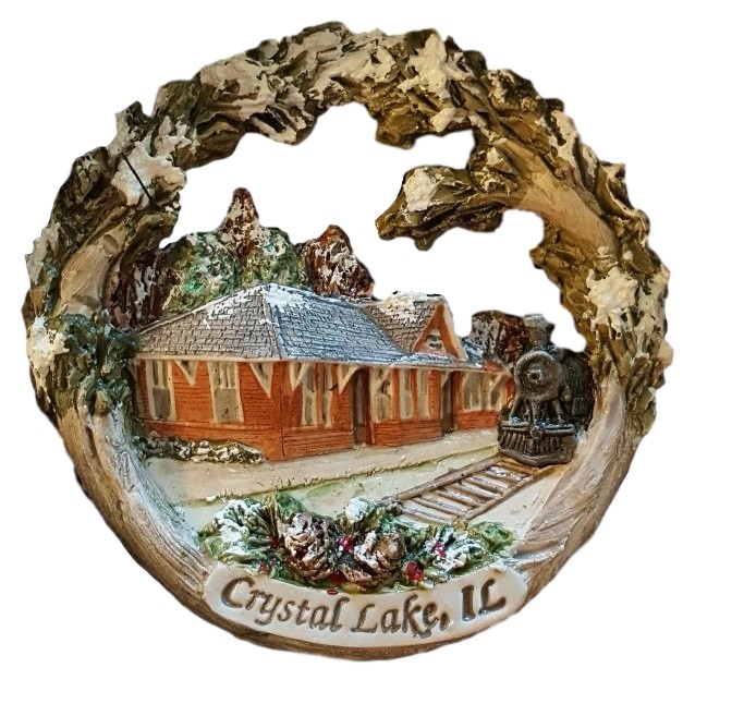 Crystal Lake Train Depot Ornament